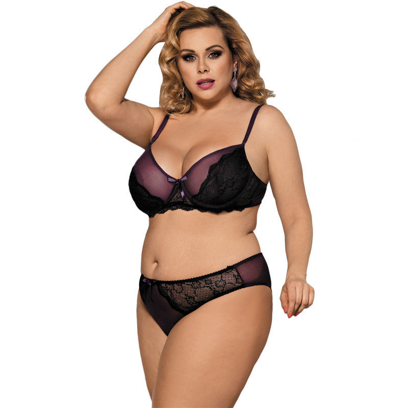 Sexy female three-point bra set