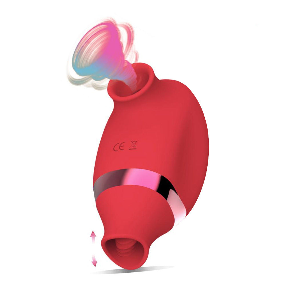 Tongue Licking and Sucking Vibrating Egg Erotic Female Masturbation Device