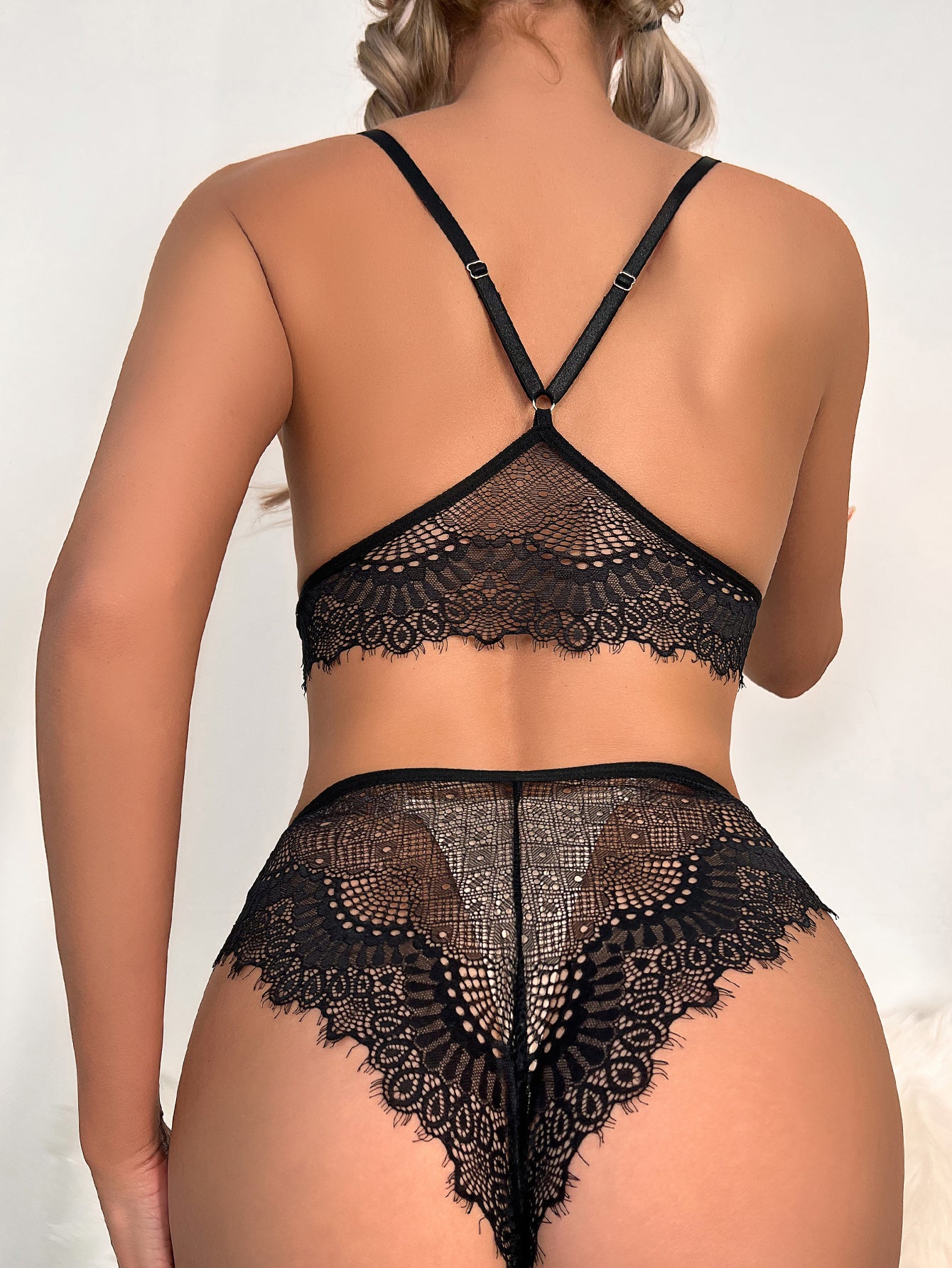 Ensemble de lingerie sexy, sous-vêtements d'été, sous-vêtements noirs