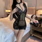 Sheer Mesh Lace Slip Nightdress Sexy
