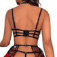 Sexy Women's Mesh Embroidered Sexy Lingerie Suit