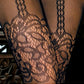 Sexy Siamese stockings jacquard hollow sexy underwear