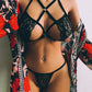 Girls sexy perspective hollow Underwear Set