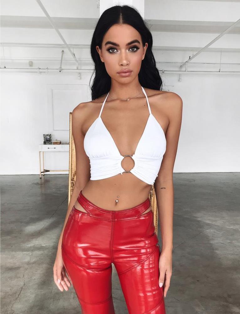Women's new sexy hanging neck ring