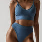 Seamless Women's Lingerie Vest Bra Set
