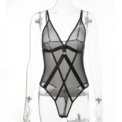 Women's Fashion Mesh Stitching Sexy Underwear