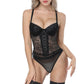 Sexy See-through Lace Herringbone Corset