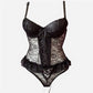 Sexy See-through Lace Herringbone Corset