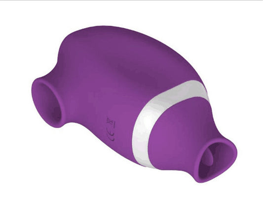 Tongue Licking and Sucking Vibrating Egg Erotic Female Masturbation Device