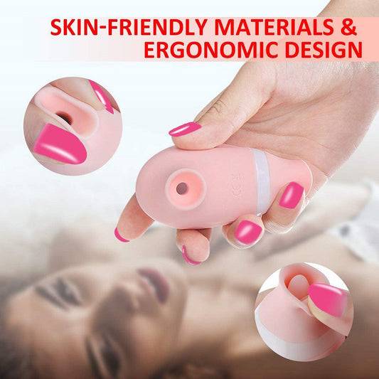 Tongue Licking and Sucking Vibrating Egg Erotic Female Masturbation Device