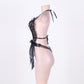 Sexy Lace V-Neck Sleeveless Sexy Backless Casual Jumpsuit Black And Red