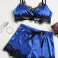 Hot Sale Sexy Lingerie Sexy Lace Split Pajamas Set
