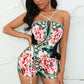 All Over Printed Sexy Halterneck Jumpsuit