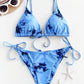Sexy Halter Tie Dye Bikini Set