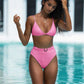 High waist sexy swimsuit ladies swimwear