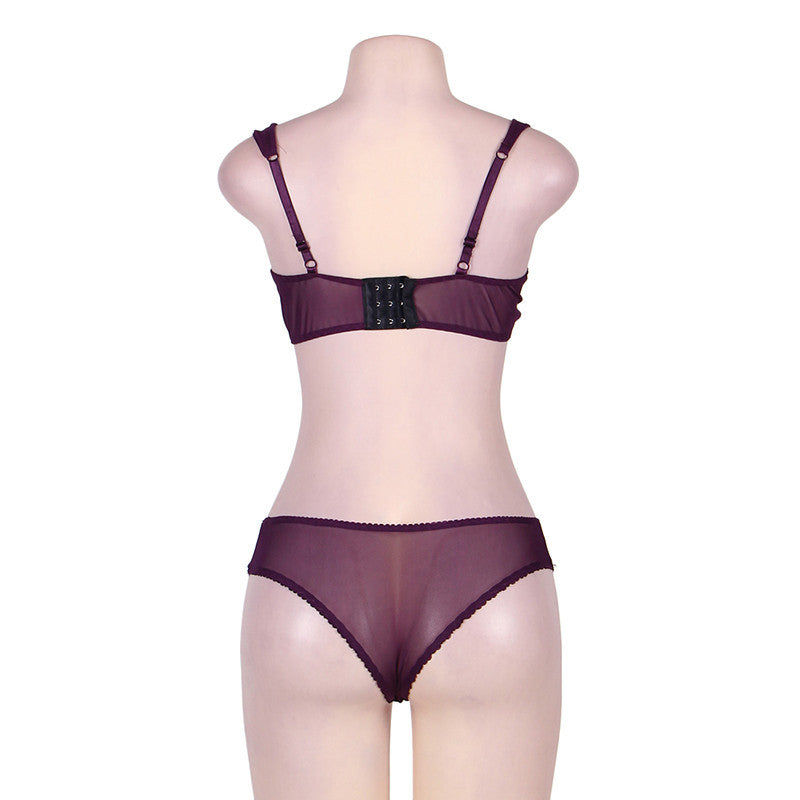 Sexy female three-point bra set
