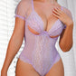 Purple Sexy Lace One-piece Underwear