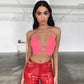 Women's new sexy hanging neck ring