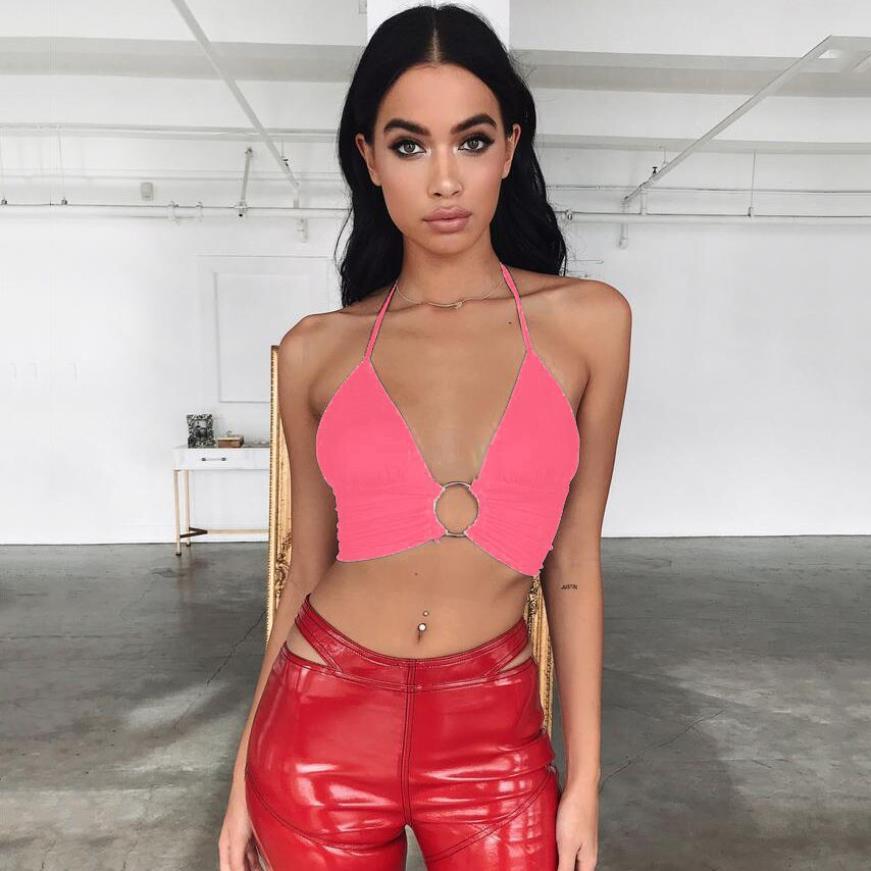 Women's new sexy hanging neck ring