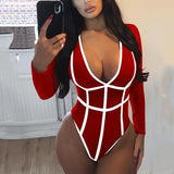Beach sexy print one-piece swimsuit