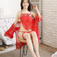 Women's Bellyband Pajamas Retro Sexy Nightdress