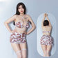 Cow Printed Sexy Bundled Split Suit