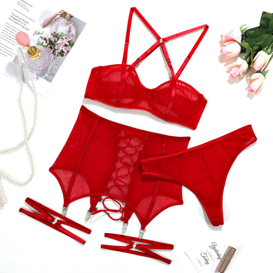 Lady Sexy Mesh Hollow Underwear