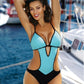 Sexy one-piece slim swimsuit