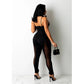 Mesh See-Through Sexy Suspender Jumpsuit