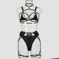Sexy Cutout Three-piece Complex Straps