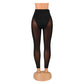 Sexy Mesh Stretch Tight Black Leggings