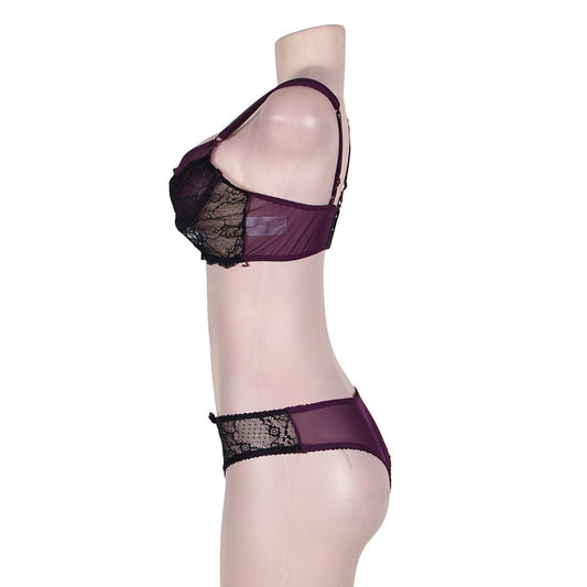 Sexy female three-point bra set