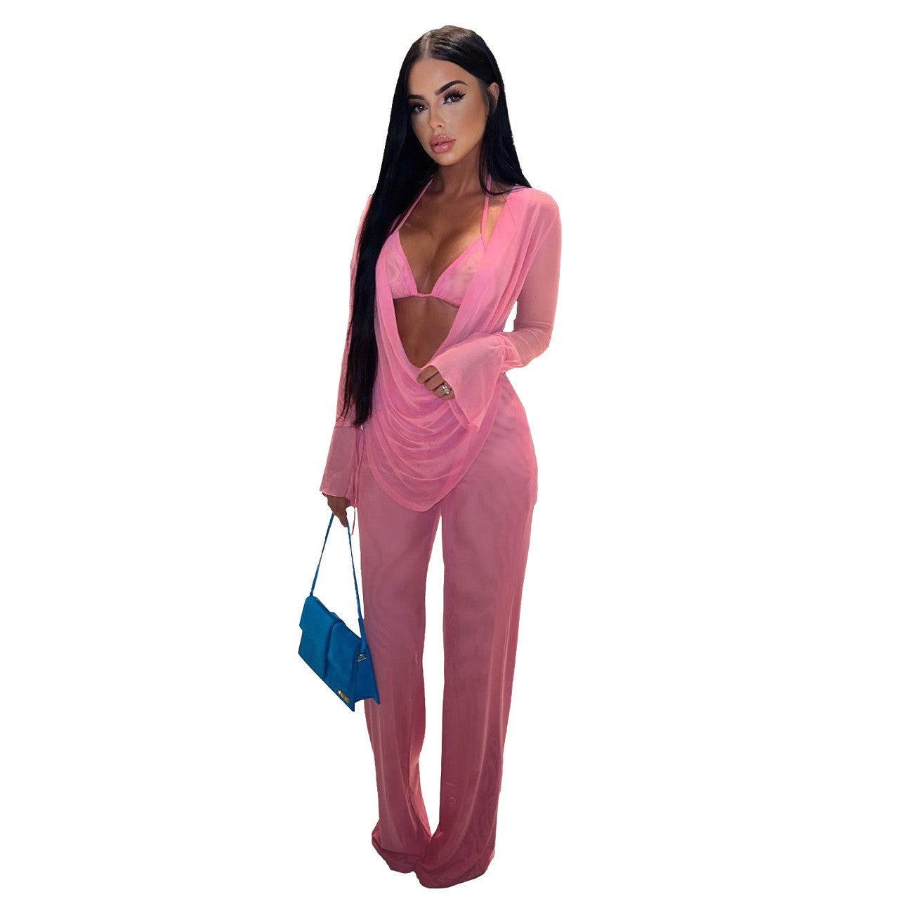 Fashion Bikini Mesh Fabric Sexy Suit