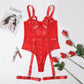 Europe And The United States Lace  Nightclub Outfit Erotic Jumpsuit
