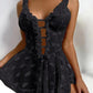 Perspective Black Lace Mini Skirt Erotic Lingerie