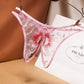 Women's Transparent Mesh Embroidery Sexy Thong