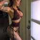 Three-piece erotic lingerie