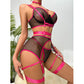 Binding Lace-up Leg Circle Hot Girl Sexy Lingerie Suit