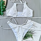 Split Swimsuit Sexy Bikini Pit Fabric