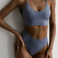 Seamless Women's Lingerie Vest Bra Set
