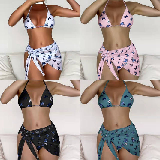 Sexy Beach Bikini Three-piece Set