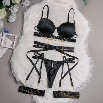 Metal Punk Sexy Bodybuilding Underwear Set