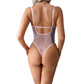 Leopard Print Polka Dot See-through Sexy Backless Spaghetti Strap Sexy Bodysuit