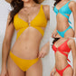 New Sexy Gather Pure Color Bikini