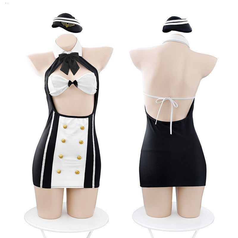 Funny Underwear Stewardess Suit Sexy Uniform