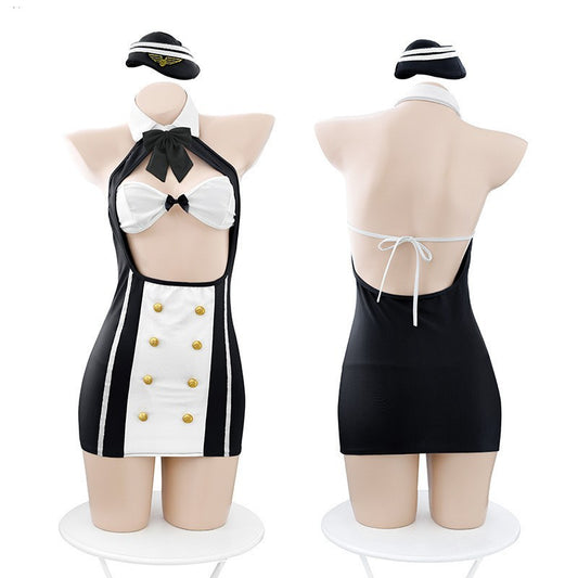 Funny Underwear Stewardess Suit Sexy Uniform
