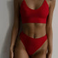 Seamless Women's Lingerie Vest Bra Set