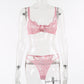 Ladies Underwire Lace Lingerie Suit Fashion