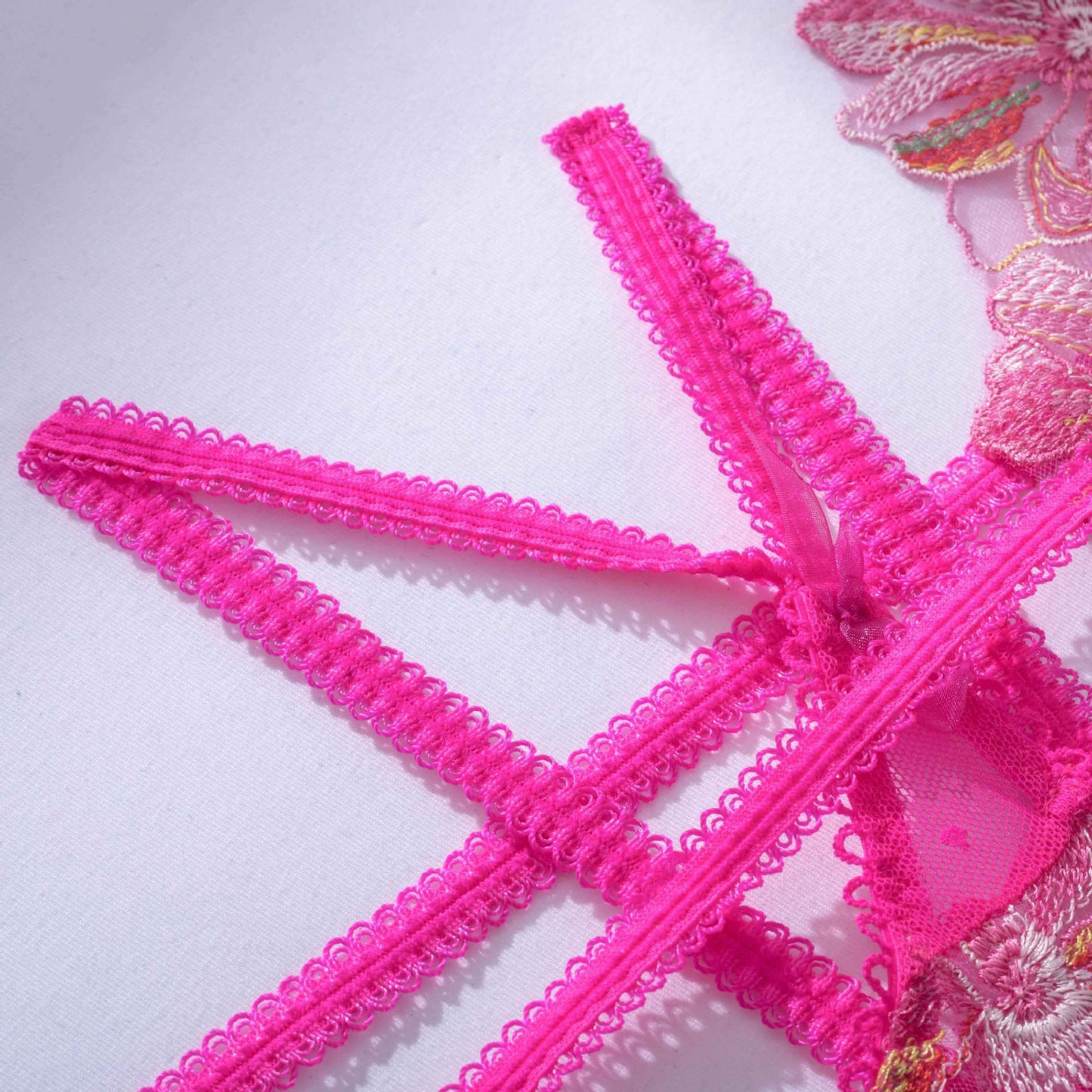 New Debut Lace Steel Ring Embroidered Straps Erotic Underwear