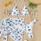 Sexy Beach Bikini Three-piece Set